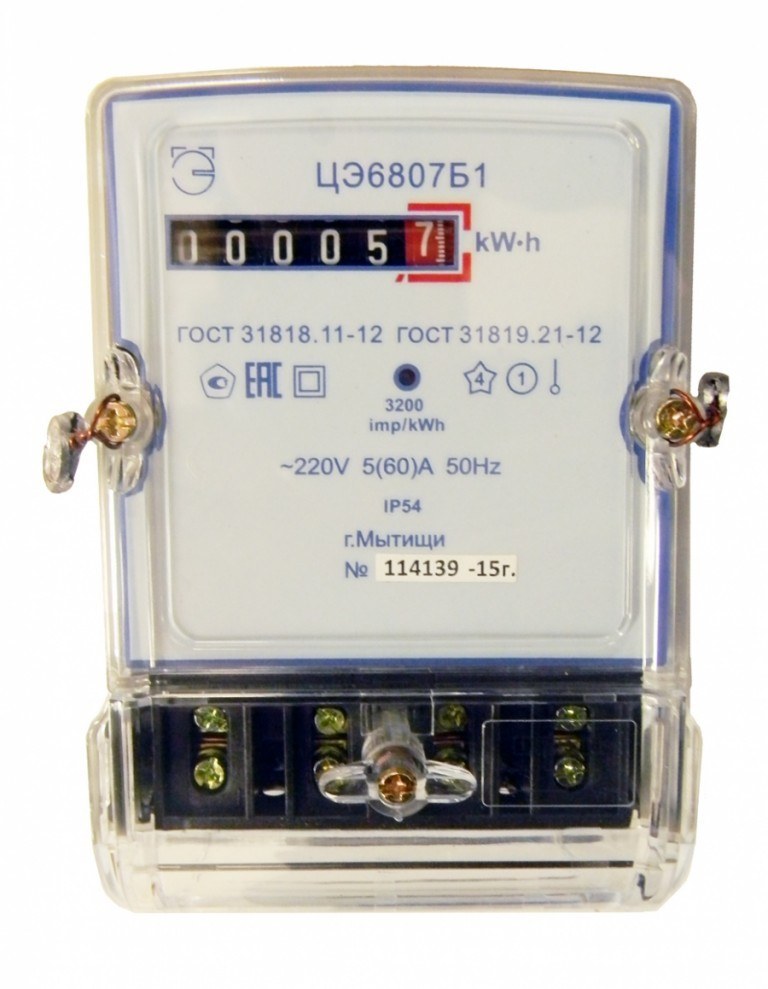 Счетчик ЦЭ6807Б - Описание - Инструкция