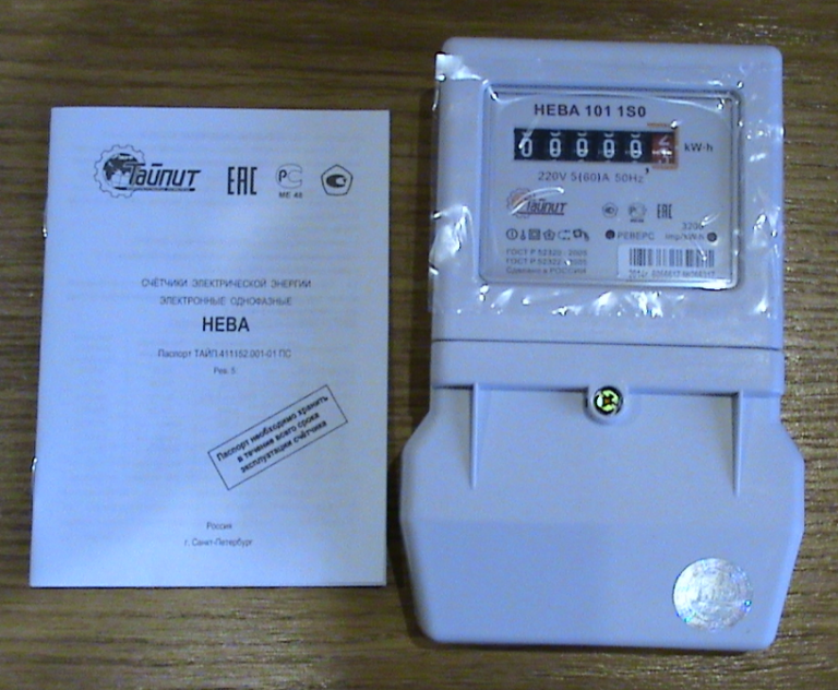 Счетчик НЕВА-101-1S0 - описание, характеристики, инструкция